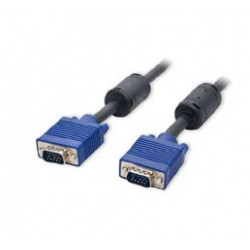 Cordon VGA HD15 M/M 2 ferrites 5M